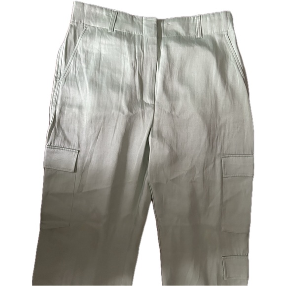 Brand New Light Green Babaton Satin Cargo Pants - Size 10 - Picture 4 of 5